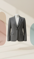 blazer entallado gris carbón